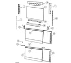 Fisher & Paykel OB30DDEPX1-88491A door outer diagram