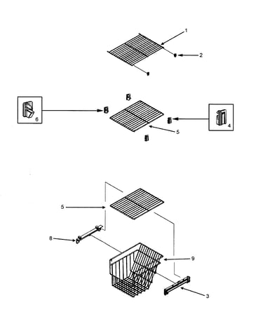 Shelvs freezer