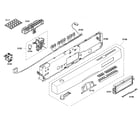 Bosch SHE65P02UC/53 front panel diagram