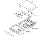 Sony HCD-E300 cabinet parts diagram