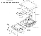 Sony BDV-E500W cabinet parts diagram