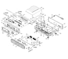 Sherwood RX-4105B/B cabinet parts diagram