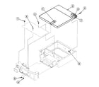 Speed Queen SSG509LF cabinet top diagram