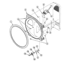 Speed Queen SSG509LF roller assy diagram