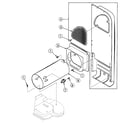 Speed Queen SSGB09QJ heater duct diagram