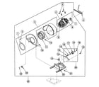 Speed Queen SSG519LF motor assy diagram