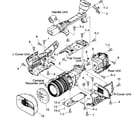 Canon XHA1A casing parts 1 diagram