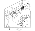 Speed Queen SSG709LF motor assy diagram