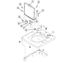 Speed Queen SWT621QC lid assy diagram