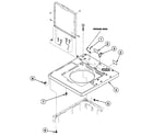 Speed Queen SWT621QC cabinet top diagram