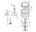 Speed Queen SWT621QC agitator assy diagram