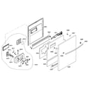 Bosch SHX43P15UC/53 door assy diagram