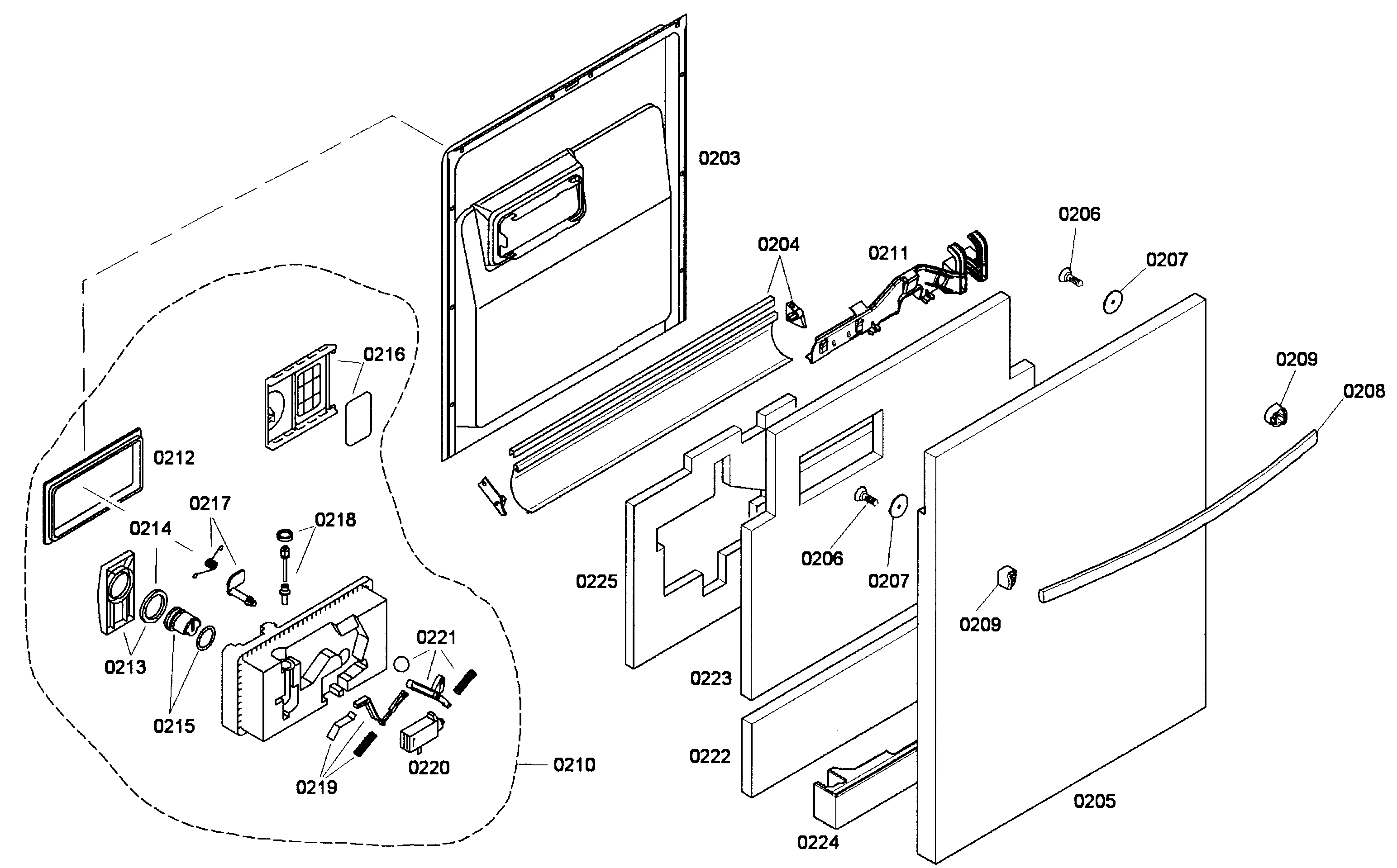 Door assy