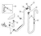Speed Queen SWT2A0LN drain hoses diagram