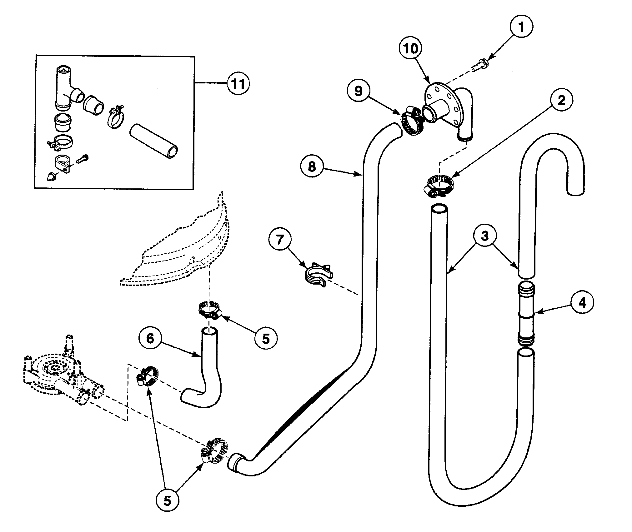 Drain hoses