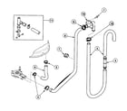 Speed Queen SWT120LA drain hoses diagram
