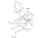 Speed Queen SWT120WN cabinet top diagram