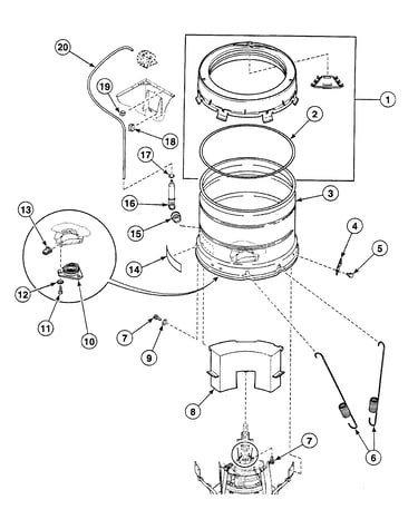 Tub assy