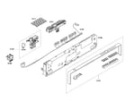 Bosch SHX65P06UC/53 front panel diagram