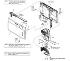 Sony DSC-TX1/P front assy diagram