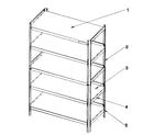 Craftsman 706149020 shelf unit diagram