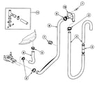 Speed Queen SWT320LA drain hoses diagram
