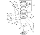 Speed Queen SWT320WA tub assy diagram