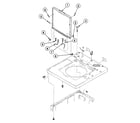 Speed Queen SWT221WA lid assy diagram