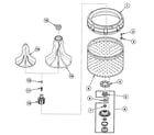 Speed Queen SWT221WA agitator assy diagram