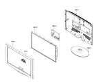 Samsung LN22B350F2DXZA cabinet assy diagram