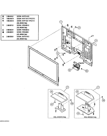 Rear/stand assy