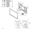 Sony KDL-46S504 rar/stand assy diagram
