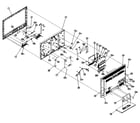 Vizio VL320M cabinet assy diagram