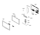 Samsung LN32B460B2DXZA cabinet assy diagram