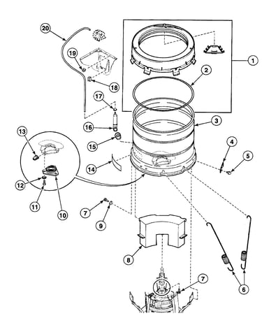 Tub assy