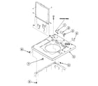 Speed Queen SWTF21WN cabinet top diagram