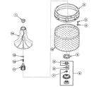 Speed Queen SWTW21LN agitator assy diagram