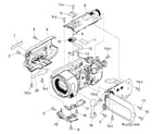 Canon HFS10 casing parts 1 diagram