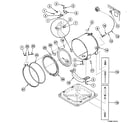 Speed Queen SWFX71WN3050 tub assy diagram