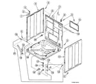 Speed Queen SWFX71WN3050 cabinet assy diagram