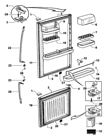 Door assy