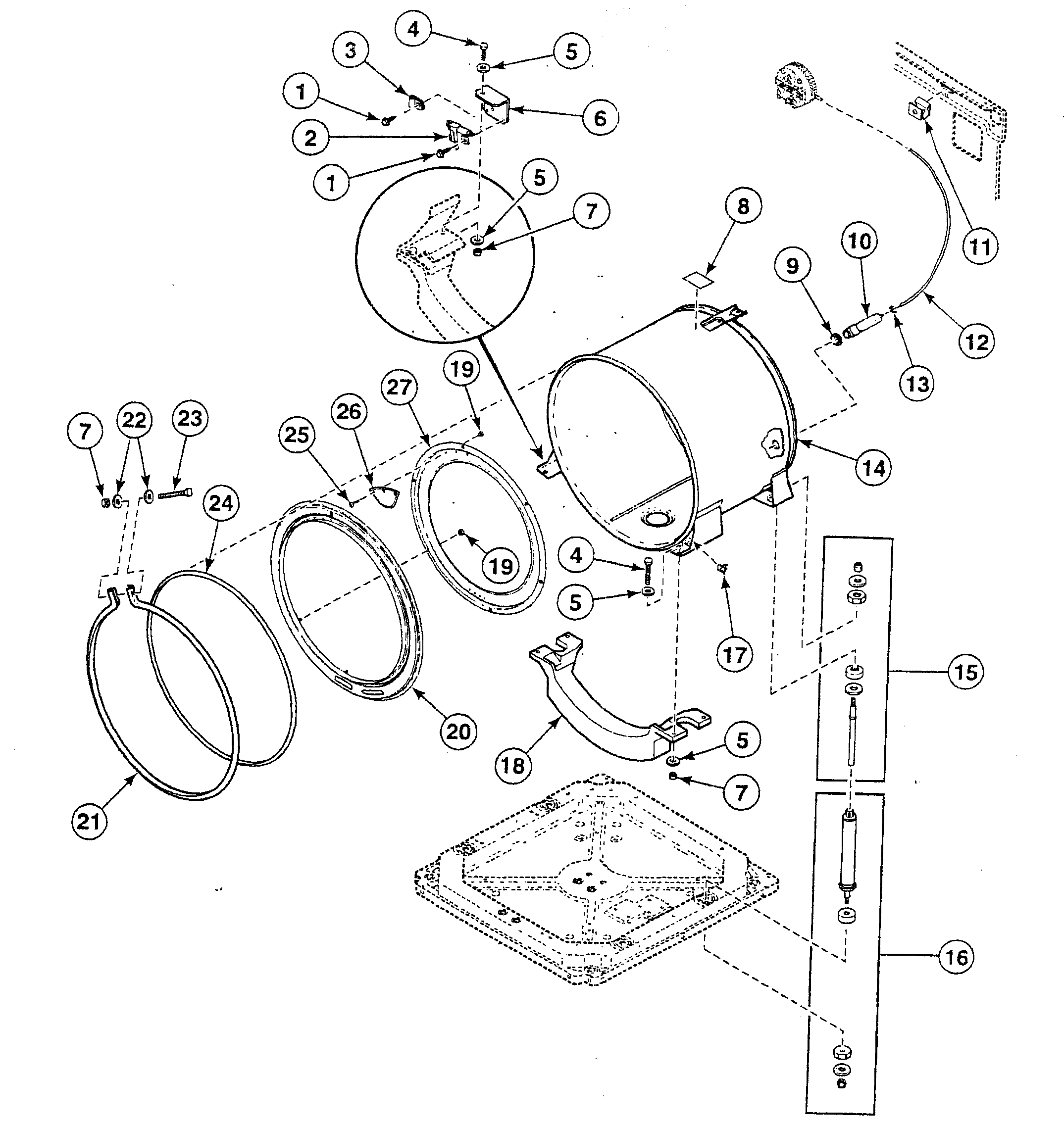 Tub assy