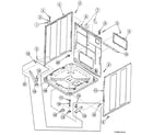 Speed Queen SWFA71NN3069 cabinet assy diagram