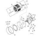Speed Queen SWFA71WN3069 pulley assy diagram