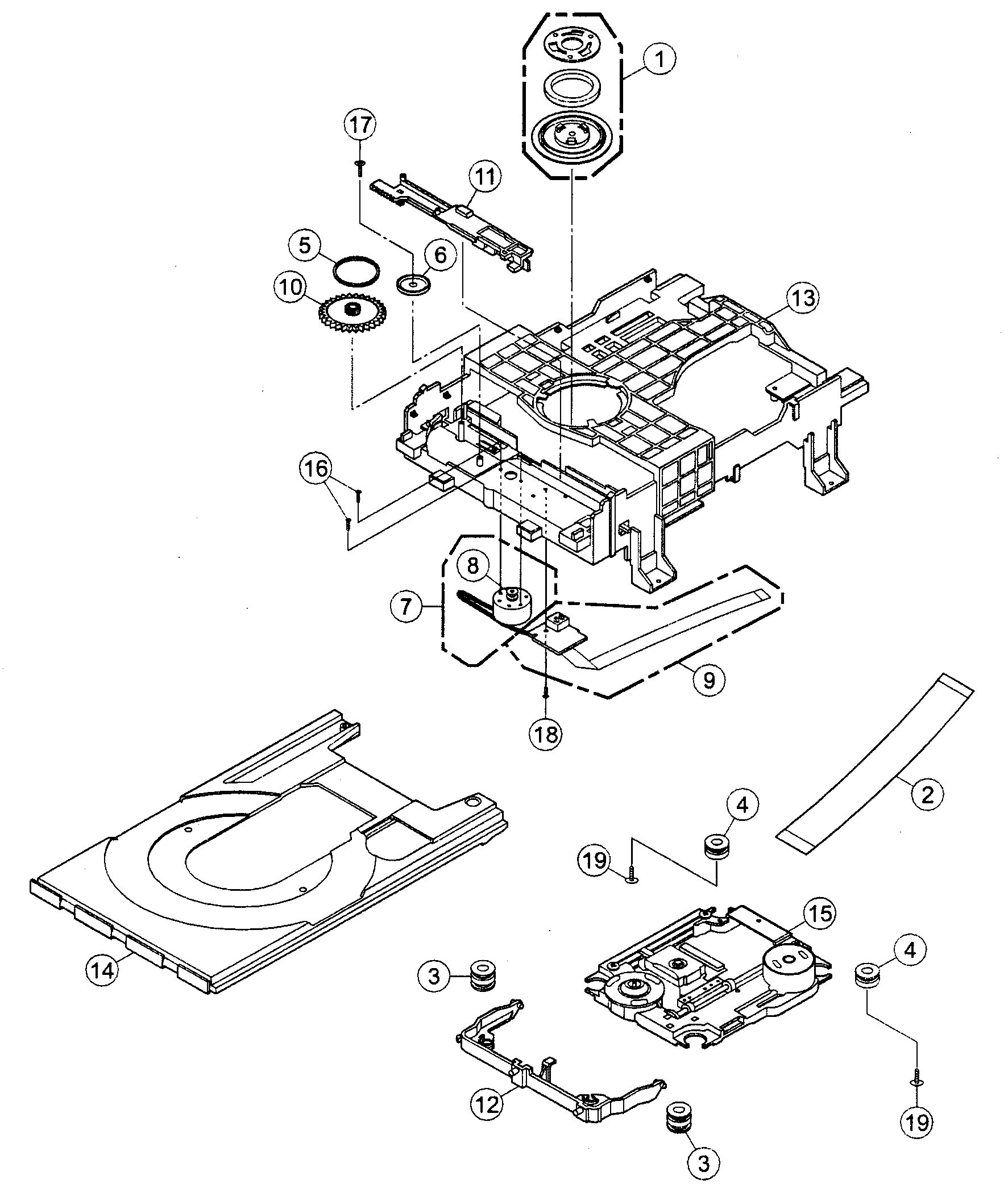 Dvd mech