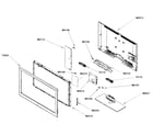 Samsung LN40B500P3FXZA cabinet assy diagram