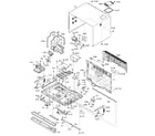 Sharp AX-1200K cabinet assy diagram
