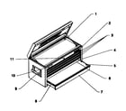 Craftsman 706105950 tool chest diagram