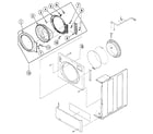 Speed Queen SWFT71NN door assy diagram