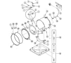 Speed Queen SWFT71NN tub assy diagram